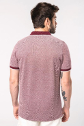 Polo bicolore homme - Réf: K266 - 100% coton, col en bord-côte, marque Kariban_1