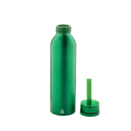 Gourde de sport - aluminium recyclé - 600 ml - couvercle assorti et sangle en silicone_1
