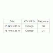 Ruban adhésif vinyle orange - PVC souple, résistant aux UV et intempéries_1