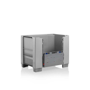 Caisse-palette demi-porte robuste et légère pour charges lourdes - Polyéthylène alimentaire - Charge utile max 1000 Kg - CPP812/KUB_1