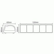 Kit réfrigéré à poser 132L Portes coulissantes L.1800mm mm AFI Collin-Lucy_1