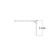 Module complémentaire pour balançoire Stratus - 2 places - réf 8000766 - Hags - couleur gris - fondation à enterrer_1