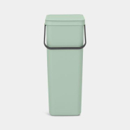 Poubelle Brabantia Sort & Go - 40 litres - Jade Green - Volume 40L - Fabriquée en Belgique_1
