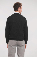 Pullover homme col V classique - Russell - Réf: RU710M - 50% coton / 50% polyacrylique - Plusieurs tailles et couleurs disponibles_1