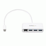 StarTech Hub USB-C à  3 ports avec Gigabit Ethernet - USB 3_1
