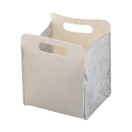 Organisateur de bureau en feutrine RPET - impression quadri, poignées découpées, label RPET_1