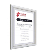 Cadre Eco Clic en Aluminium Anodisé Argent - Simple Face, Épaisseur 10mm, Feuille de Protection en Plastique 1mm_1