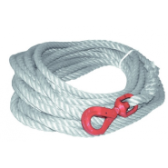 Corde a poulie polypropylène avec crochet (couronnes 15m, 25m & 50m) référence 3501a15_1