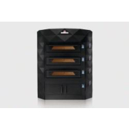 Four à pizza pâtisserie boulangerie modulaire électrique DIAMOND 27 - design Matteo Beraldi - finition aluminium, laiton, bronze ou plomb_1