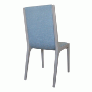 Lot de 2 chaises Seven en chêne massif - gris et bleu - design en bois massif - fabrication 100% française_1