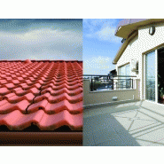 Revêtement d'étanchéité toiture - RIPOLIN bande fibrée blanc - 10m x 9cm - Consolide les fissures de 0,2mm à 2mm_1