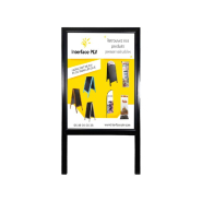 Stop trottoir chevalet bois porte affiches - lstf38na1, lstf39na1, 3bras_1