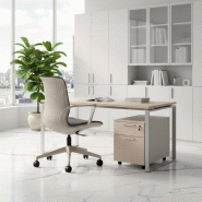 Fauteuil de Bureau Izao : Design Contemporain et Ergonomie Intuitive - River gris_1