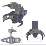 Grappin coupeur forestier TC40 ACC - Intermercato France - ouverture 1375 mm, diamètre 400 mm, montage rigide sur pelle 25T_1
