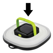 Lanterne LED ultra compacte - rétractable - lumière blanche et flamme vacillante - rechargeable USB - 3212GM_1