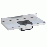 Plan de travail avec bac P 700 mm - 1000_1