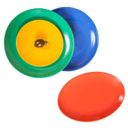 Soucoupe café mélamine jaune Ø13,8cm - par 12_1