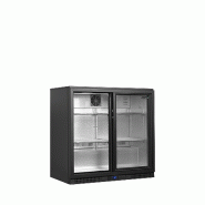 Arrière - bar 2 portes vitrées coulissantes et 4 clayettes chromées - 188 L | Tefcold - BA21S_1