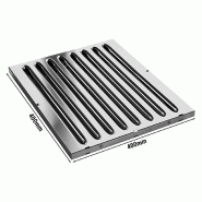 Filtres choc inox AISI 304 coupe-feu Type B - 400 x 400 mm_1