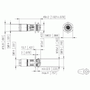 METZ CONNECT M12 connecteur codage X IP67, à confectionner sur site avec bride_1