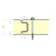 Panneau sandwich de bardage blanc - isolation intérieure et extérieure - épaisseur 40 mm - 2,5 m - mousse polyuréthane_1