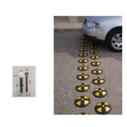 Ralentisseur circulaire en caoutchouc recyclé très résistant - 40 mm - 30 Km/h - Surface antidérapante - Résistance 20 tonnes_1