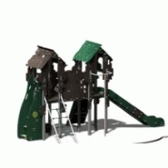 Structure de jeux combinées 2 tours 1200 Cruzoé - CRU21201I - Crea Équipements_1