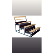 Tribune sur roulettes  idéale pour l'utilisation en salles sportives_1