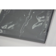 Bâche de chantier en PVC grise 550 gr/m2 - ourlet périphérique - œillets inox - 22 tailles disponibles_1