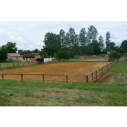 Clôture de carrière - Horse Stop Optisafe - 2 lices, 1m20 - Pin sylvestre traité classe IV - Ref. C5180-2_1