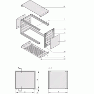 SCHROFF RatiopacPRO, coffret de bureau, blindage à monter ultérieurement, garniture avant, 4 U, 84 CV, 375 mm_1