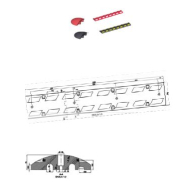 Séparateur de chaussées / ralentisseur en caoutchouc vulcanisé recyclé très résistant - 1800x300x56 - modulable avec double utilisation_1