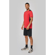 T-shirt de sport bicolore unisexe - Réf: PA478 - PROACT - Matière souple pour multisports_1