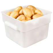 Bac alimentaire 12L 28,5x28,5x21cm polypropylène blanc_1
