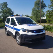 Kit balisage véhicule police municipale - réf 420649T - 13 pièces avec adhésifs rétroréfléchissants classe 2_1