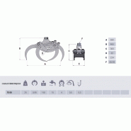 Grappin forestier TG08 - ouverture 69 cm - poids 25 kg - pour grues jusqu'à 0,5 tonne-mètre_1