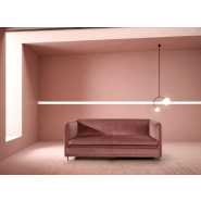 Canapé fixe 3 places Maxi Cheese - tissu personnalisable - design cosy et intemporel_1