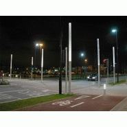 Colonne lumineuse d'éclairage public LED - 33W - Acier inoxydable - Hauteur 2,2 à 6 m_2