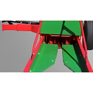 Machine agricole Mg 100 équipée de goulotte à rotation hydraulique