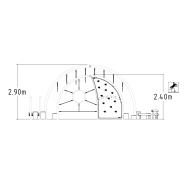 Parcours sportif pour enfants NRG Cairngorms - Réf 8079914 - HAGS - Vert - Scellement béton_1