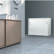 Quiétude - Armoire de rangement à portes coulissantes - Buronomic - 2 hauteurs disponibles_1