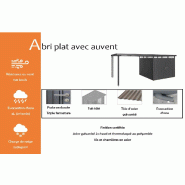 Abri plat avec auvent - 275x195x222_1