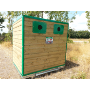 Colonne aérienne d'apport volontaire polytri bois_1