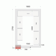 Kit de rayonnage pour Chambres Froides Négatives Tefcold CRNF1827_1