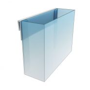 Porte-brochure VKF Renzel - en PVC rigide transparent 0,5 mm - fixation SHK 16, blanc_1