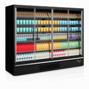 Vitrine réfrigérée pour supermarché à froid positif 2580mm Profondeur 740mm Galaxy+ GP26FGD Black_1