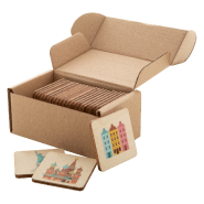 Jeu de memory en bois de bouleau laminé - 24 tuiles thématiques avec logo imprimé_1