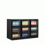 Arrière bar réfrigéré 3 portes DB301H-3 noir TEFCOLD_1
