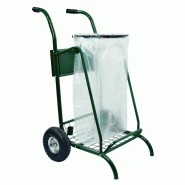 Chariot de voirie sans couvercle roues pneumatiques MOBISAC 110L_1