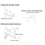 Escalier en béton à volée droite préfabriqué avec 23 marches - Soriba_1